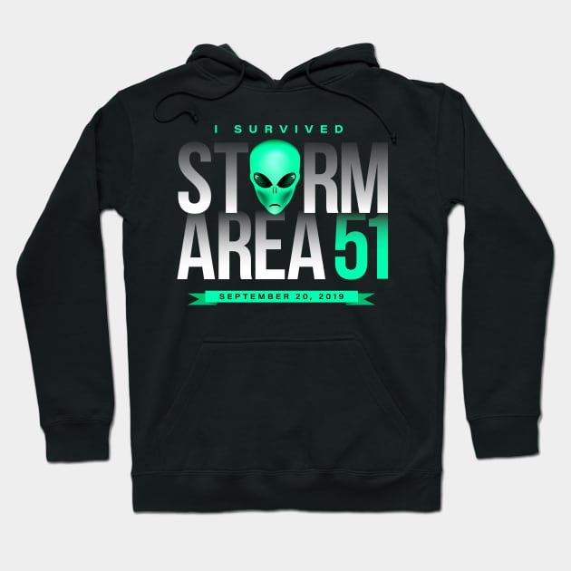 I Survived Storm Area 51 Hoodie by Vector Deluxe
